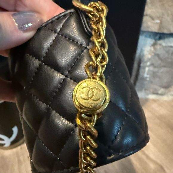 GWP- Chanel Black and White Quilted Mini Bag with Travel Mug - Picture 5 of 5